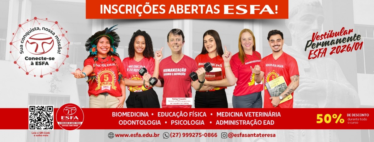 #nivo1m222Desc2 Campanha Vestibular ESFA 2026-1